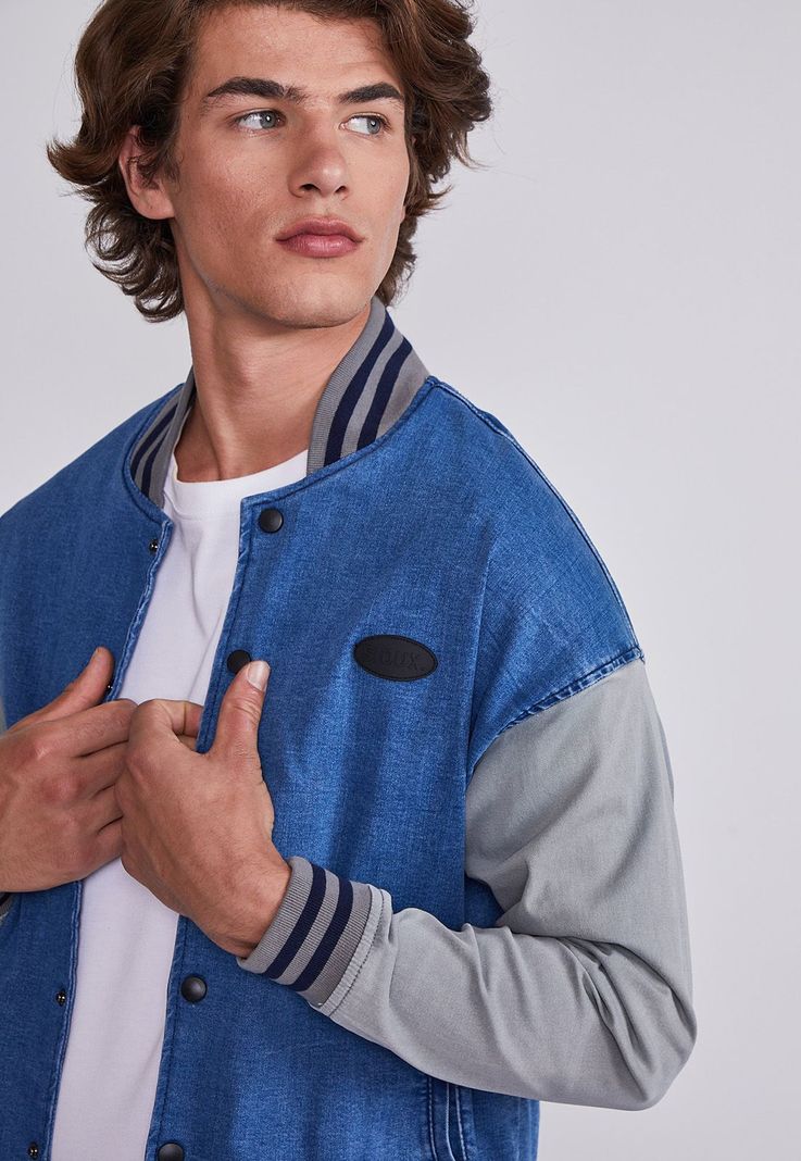 Chaqueta Hombre Azul Liviana Denim Sioux-1