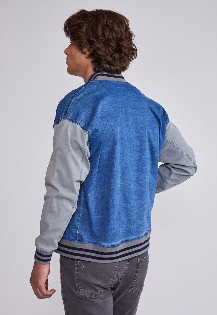 Chaqueta Hombre Azul Liviana Denim Sioux-2
