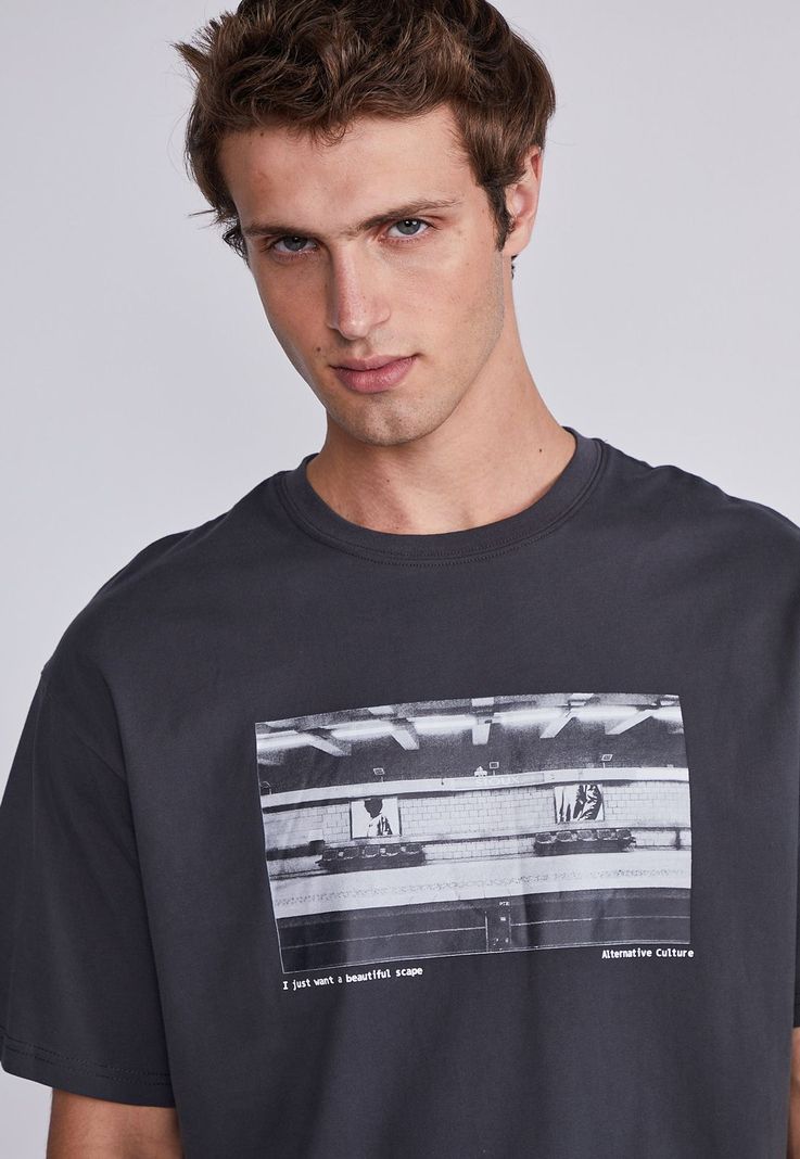 Polera Hombre Negro Station Sioux-1