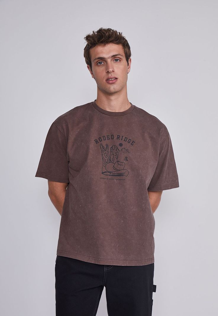 Polera Hombre Vaquera Cafe Sioux-0