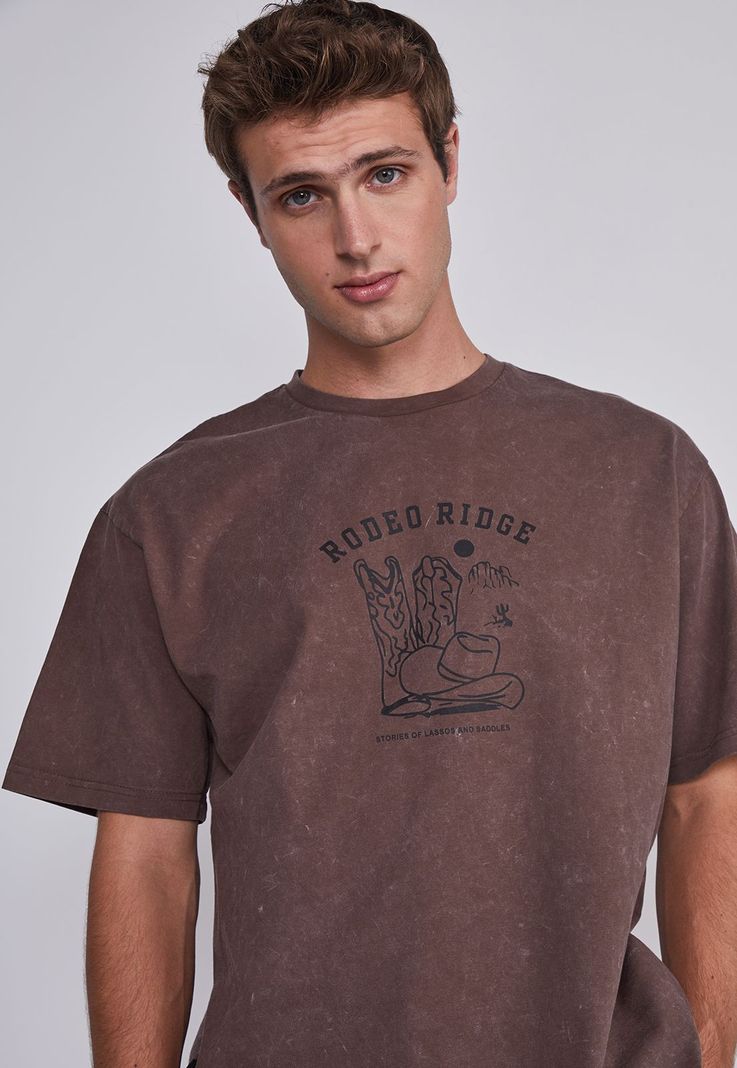 Polera Hombre Vaquera Cafe Sioux-1