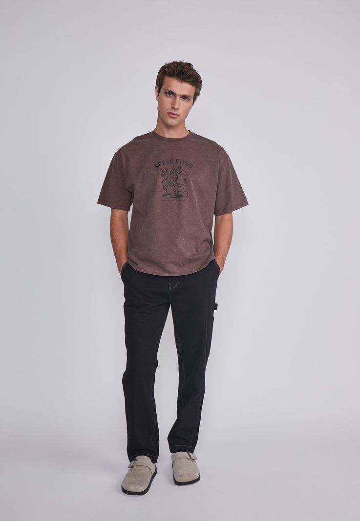Polera Hombre Vaquera Cafe Sioux-4