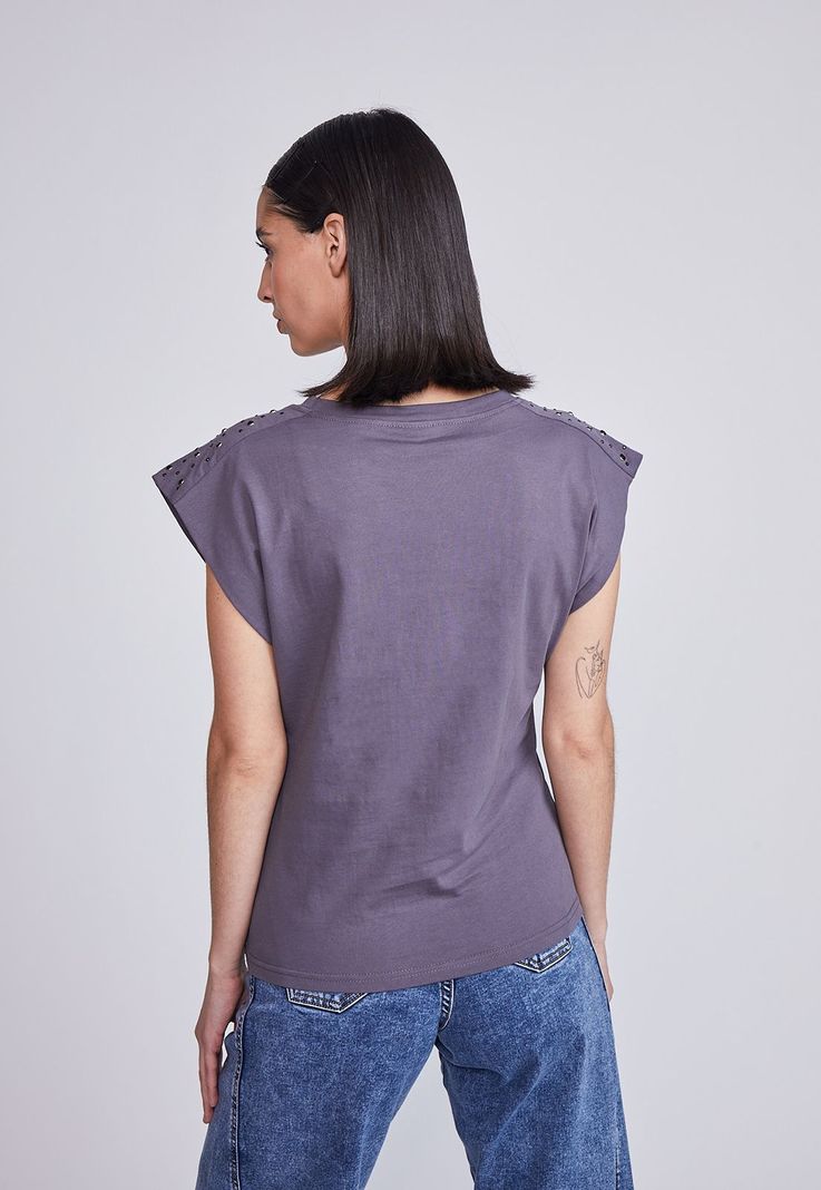 Polera Mujer Brillos Hombros Gris Sioux-2