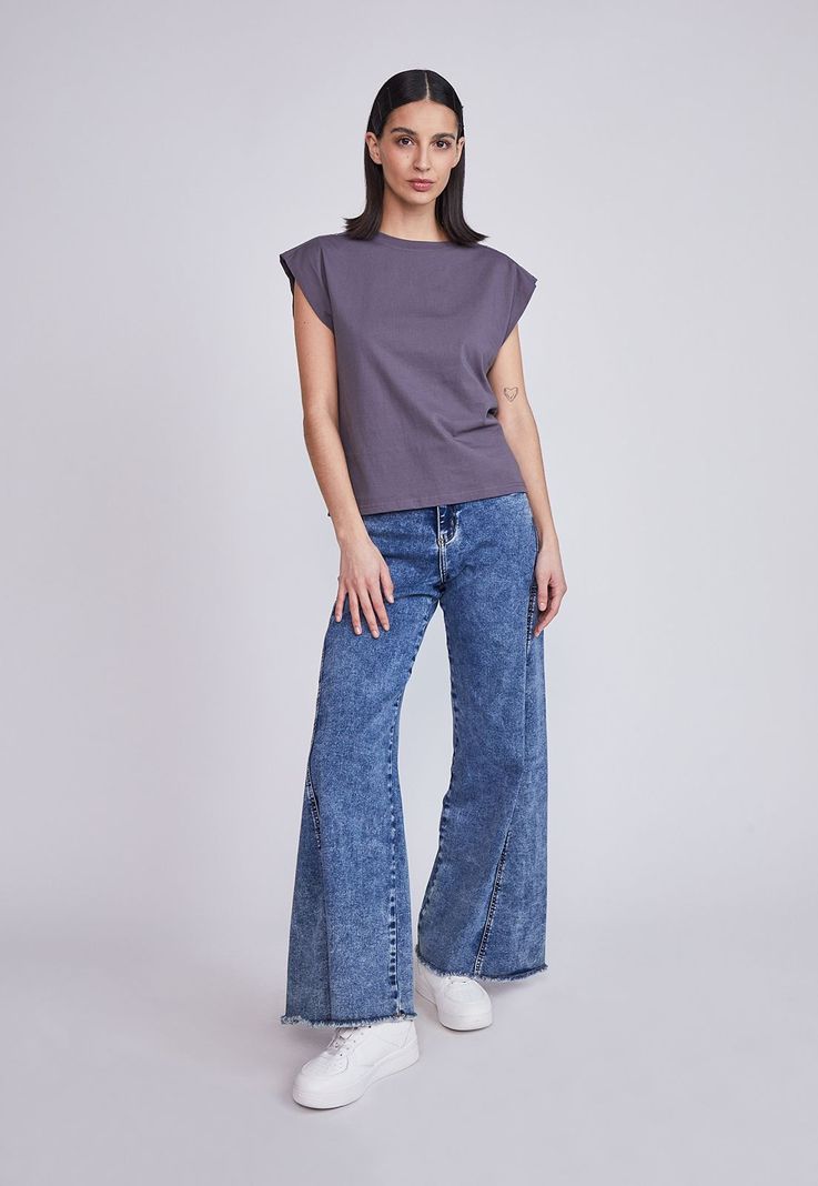 Polera Mujer Brillos Hombros Gris Sioux-3