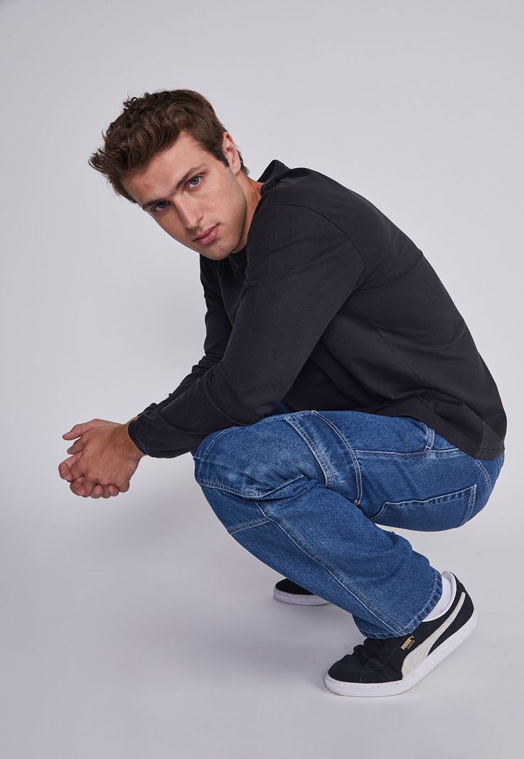Jeans Hombre Cargo Style Azul Sioux-2