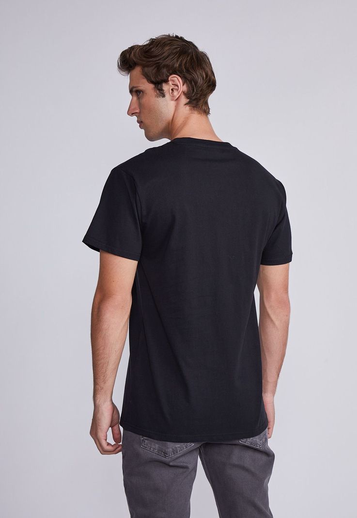 Polera Hombre Negro Siluetas Raperos Sioux-2