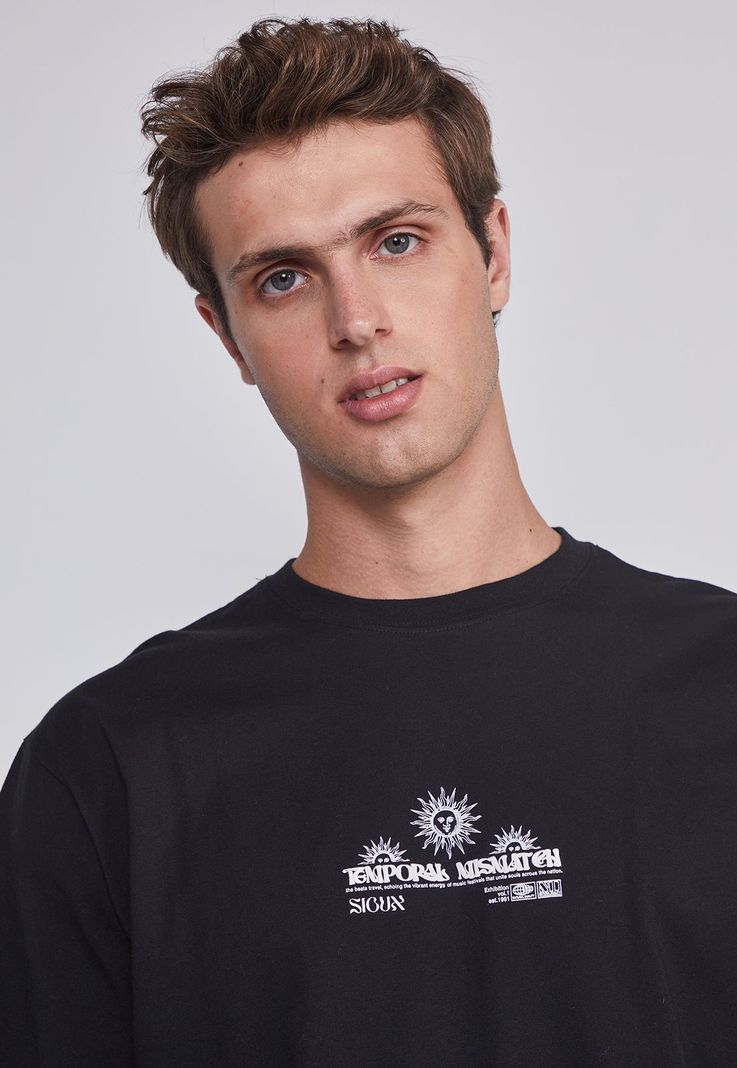 Polera Hombre Sol Negro Sioux-1