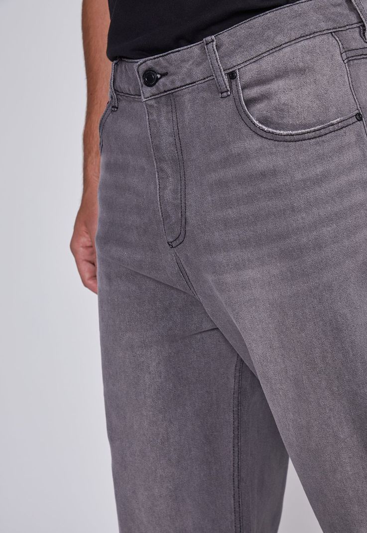 Jeans Hombre Wide Leg Gris Sioux-1