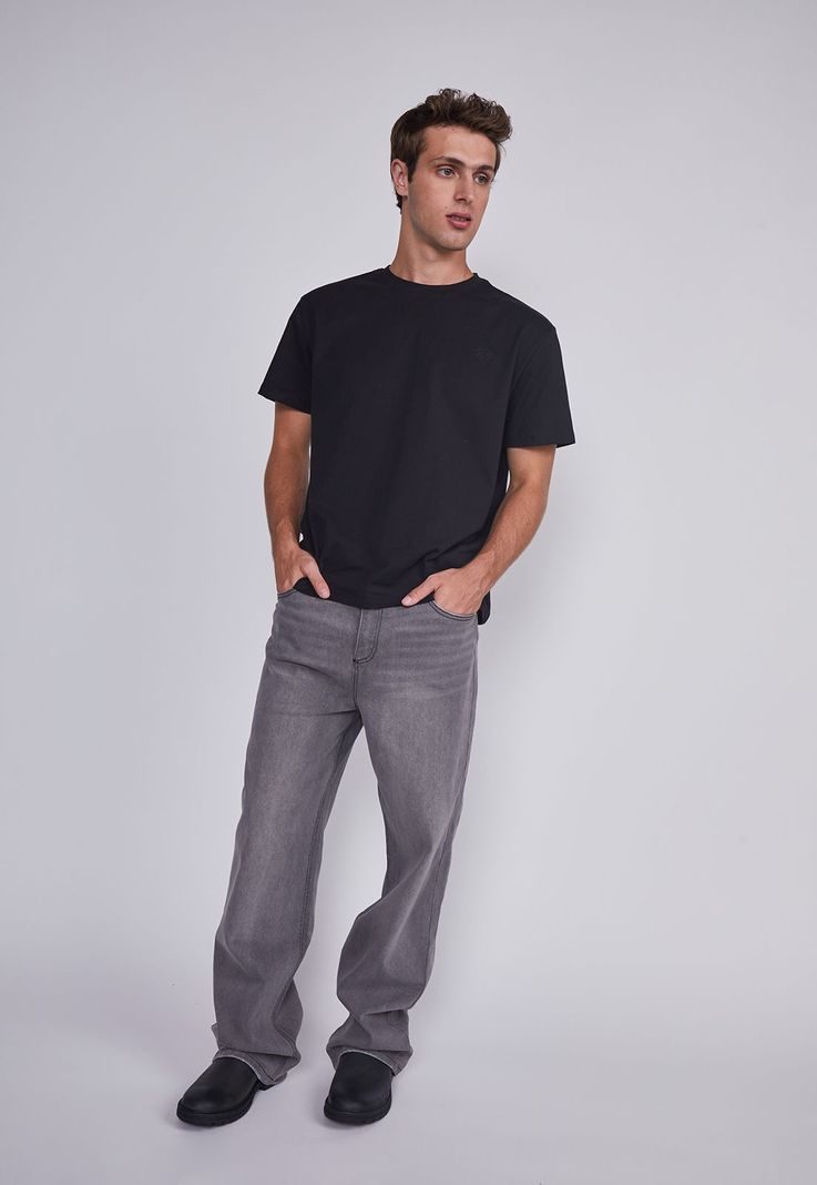 Jeans Hombre Wide Leg Gris Sioux-2