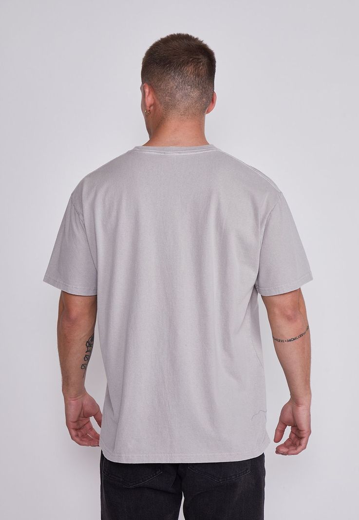 Polera Hombre Gris Esqueleto Sioux-2