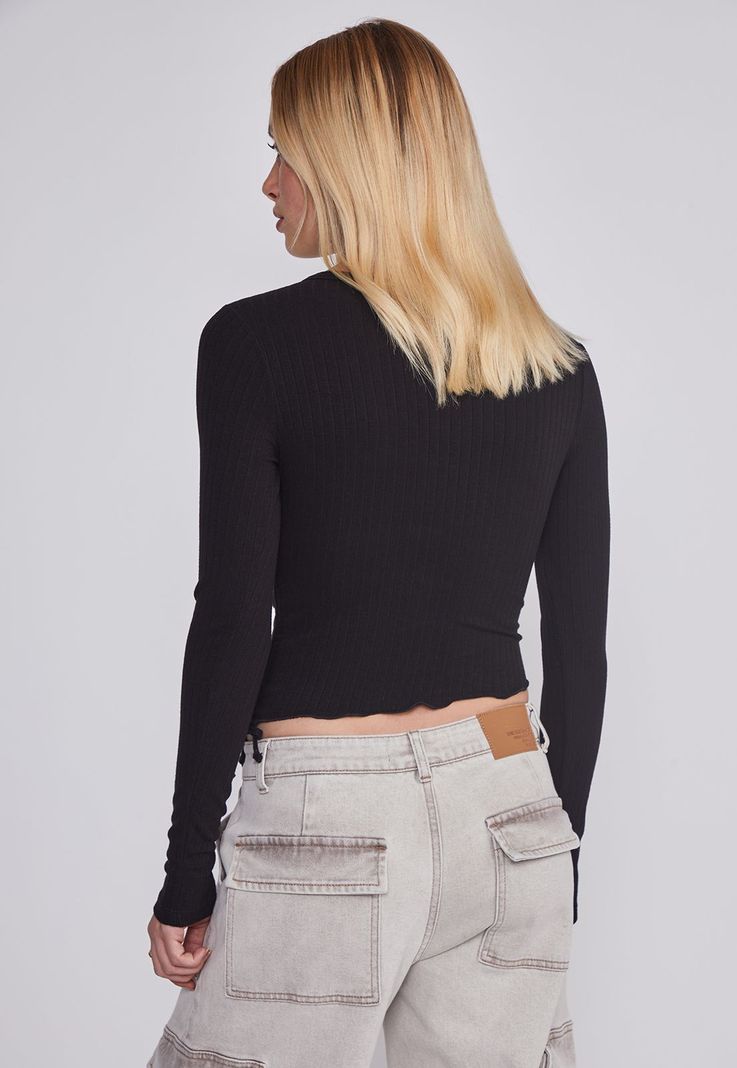 Polera Mujer Asimetrico Negro Sioux-3