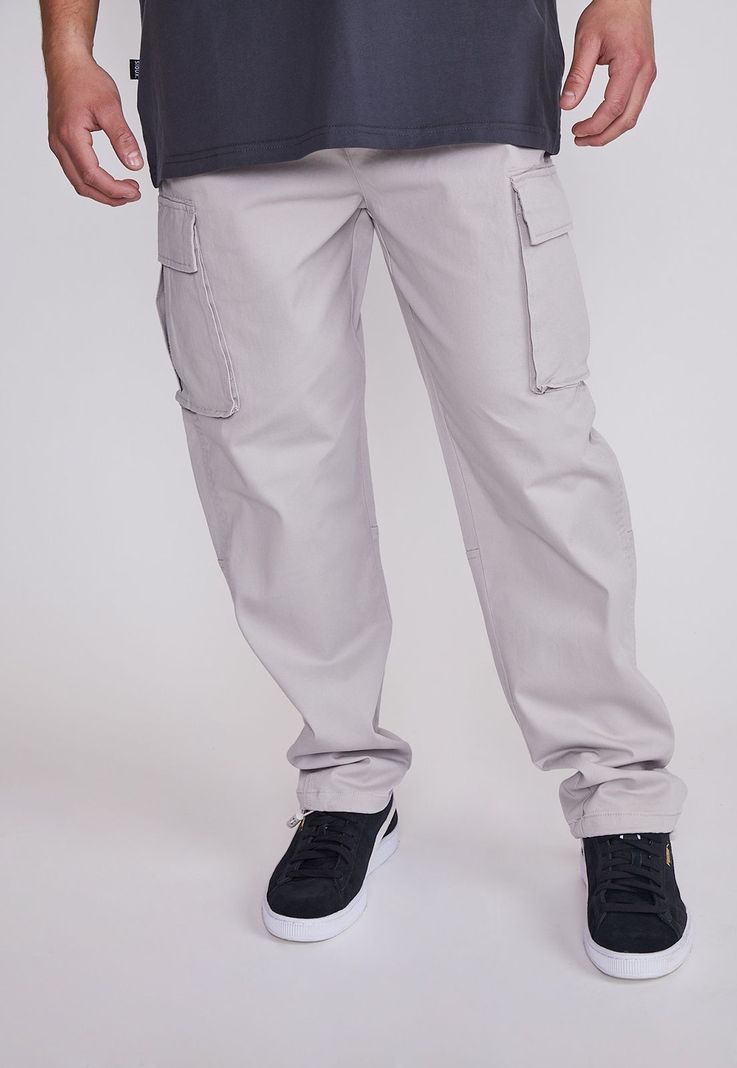 Pantalón Hombre Gris Cargo Regular Sioux-0
