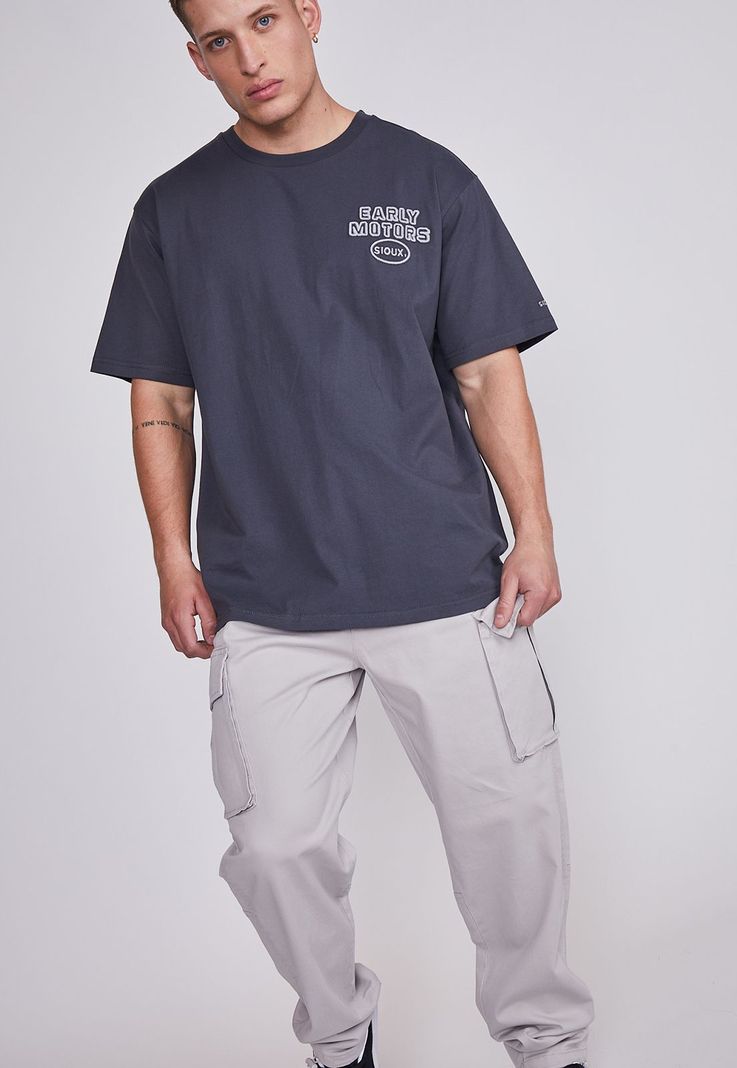 Pantalón Hombre Gris Cargo Regular Sioux-1
