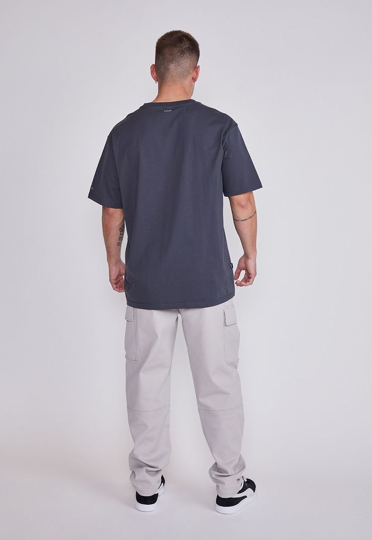 Pantalón Hombre Gris Cargo Regular Sioux-2