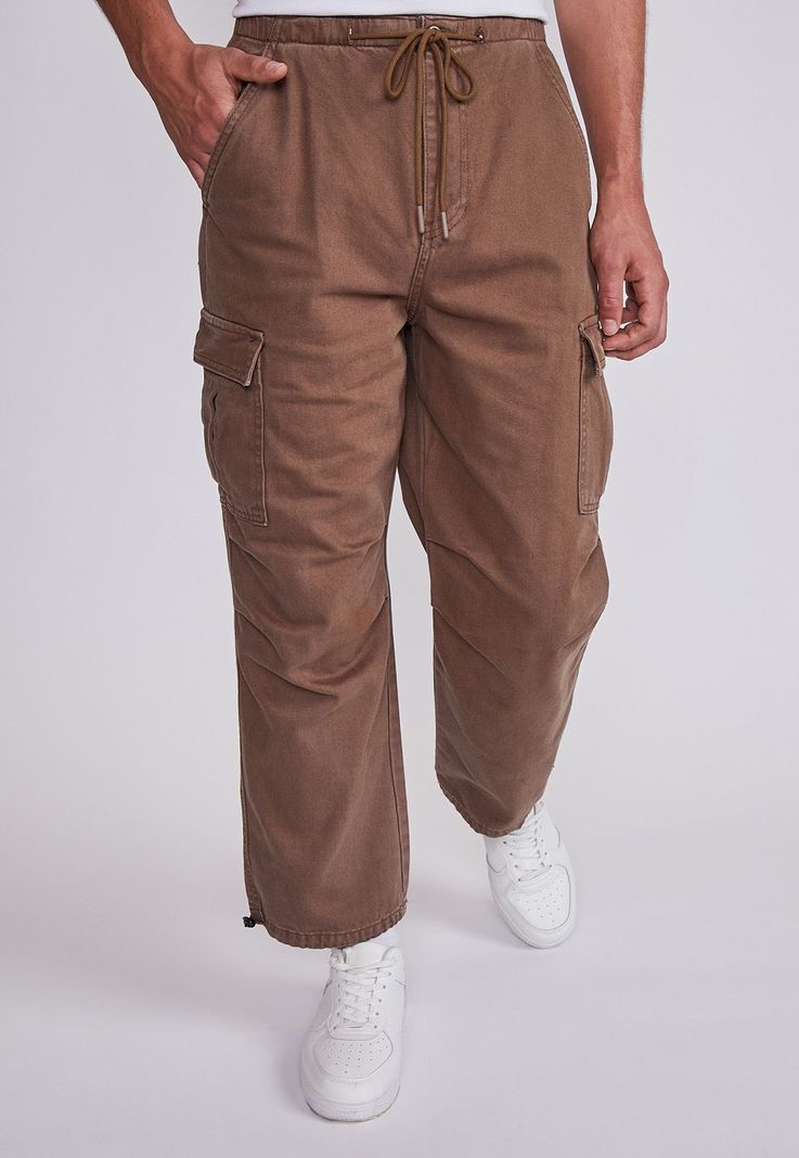 Pantalón Hombre Arena Gabardina Parachute Sioux-0