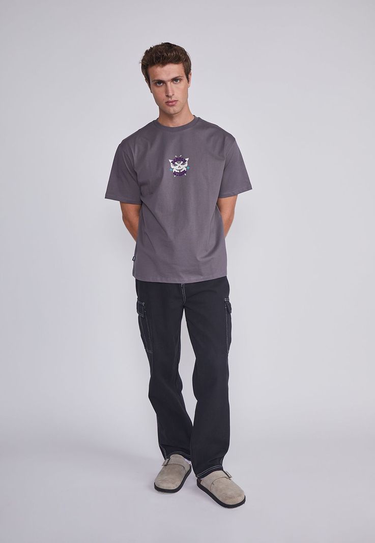 Polera Hombre Mariposa Gris Sioux-3