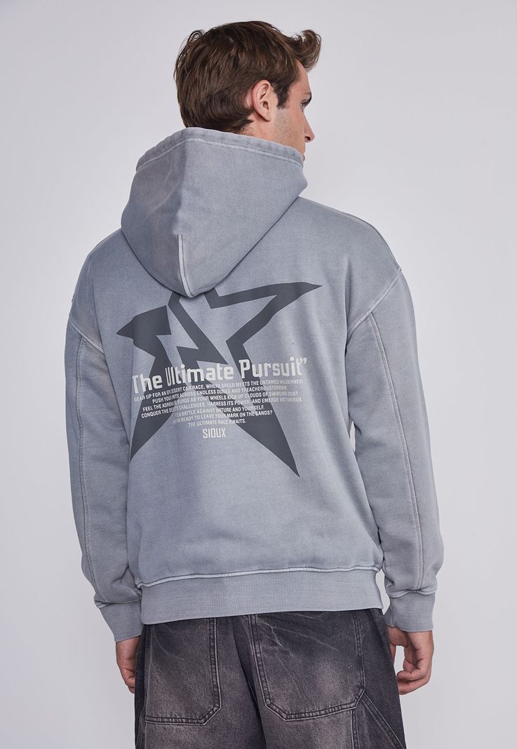 Poleron Hombre Estrella Gris Sioux-3