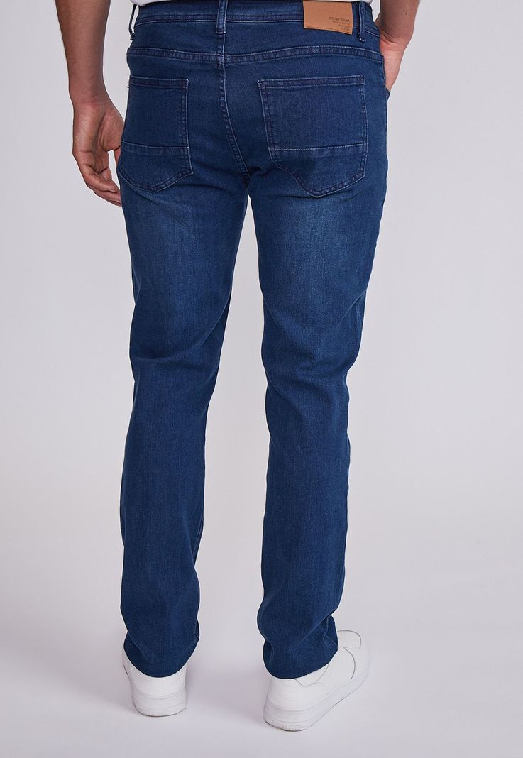 Jeans Hombre Azul Slim Elasticado Desgastado Sioux-2
