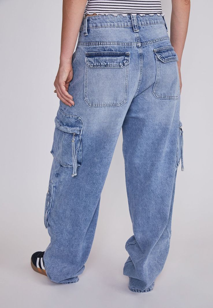 Jeans Mujer Baggy Azul Sioux-3