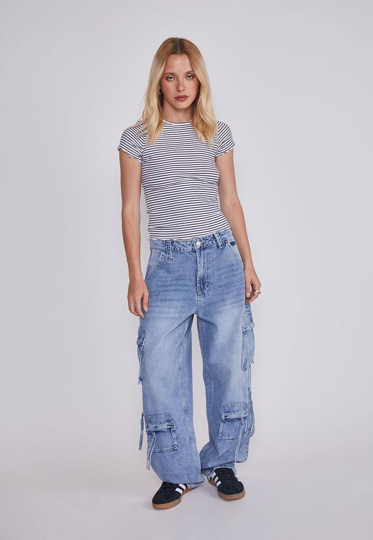 Jeans Mujer Baggy Azul Sioux-4
