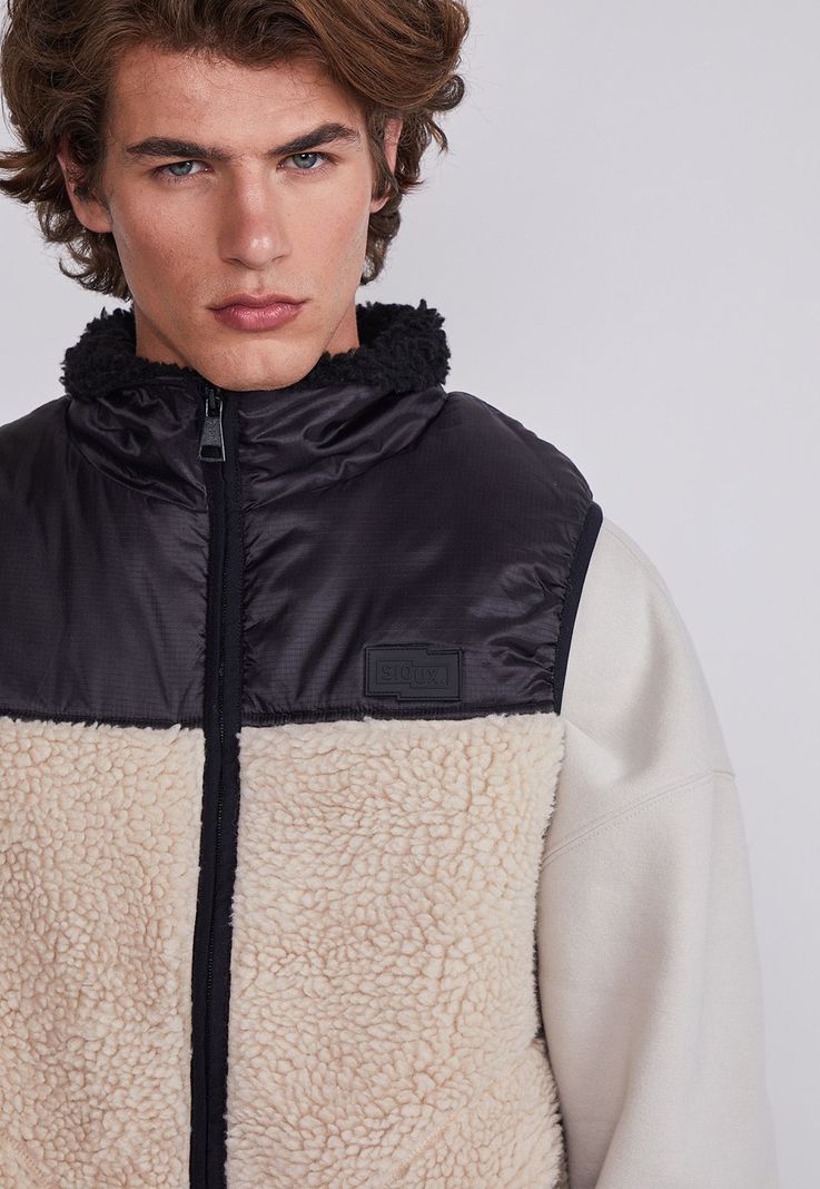 Chaqueta Polar Hombre Negro Sin Mangas Sioux-1