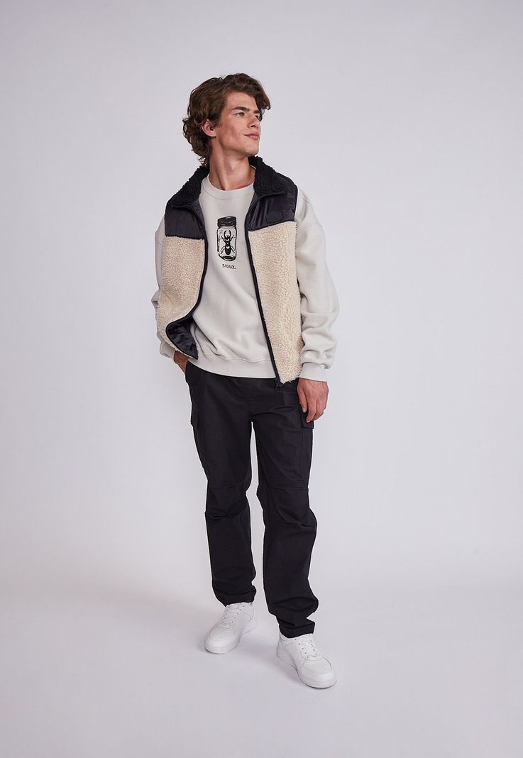 Chaqueta Polar Hombre Negro Sin Mangas Sioux-3