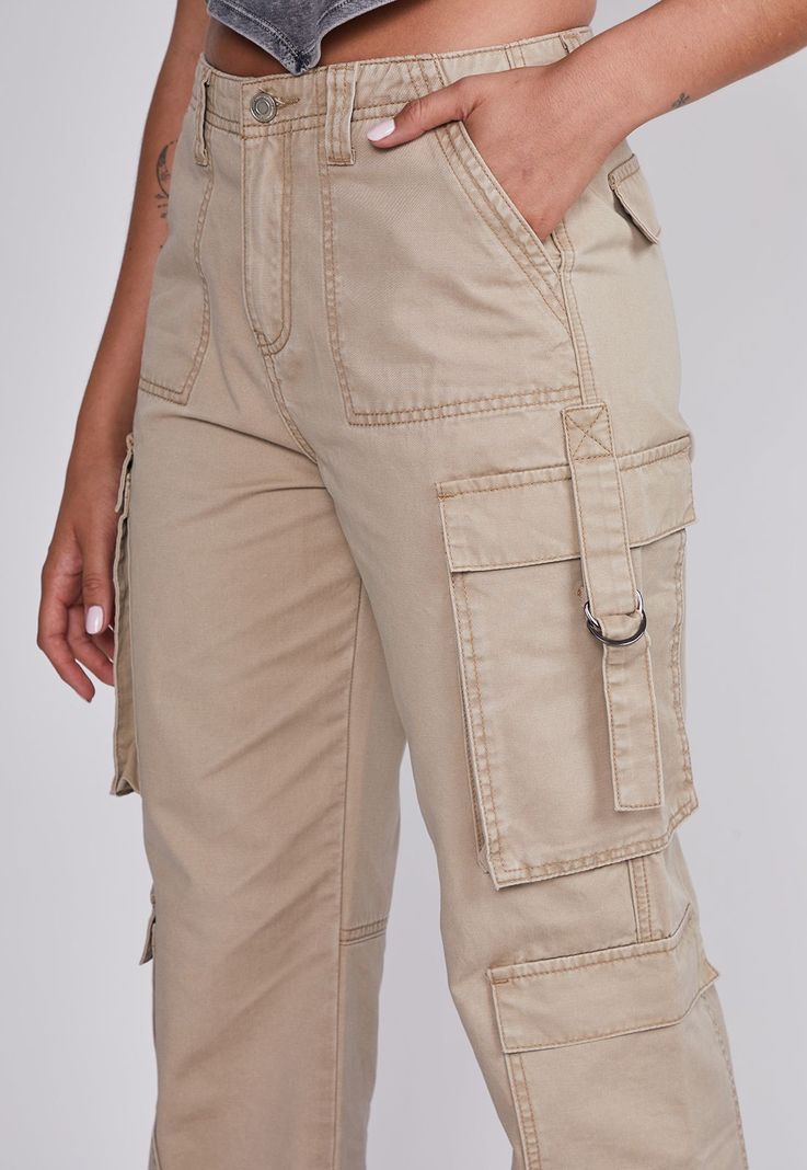 Pantalón Mujer Beige Tiradores Sioux-2