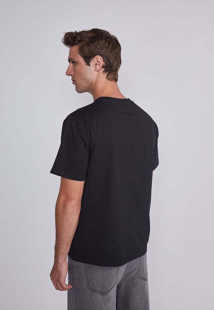 Polera Hombre Basica Negro Sioux-3