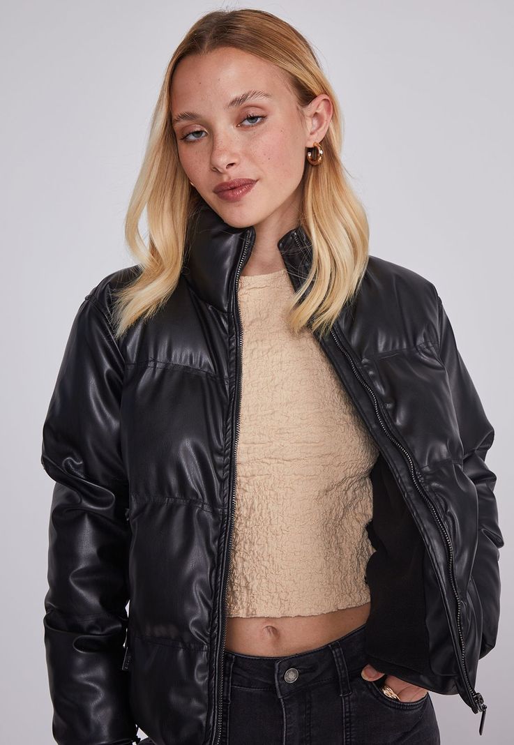 Chaqueta Mujer Puffa Negro Sioux-0