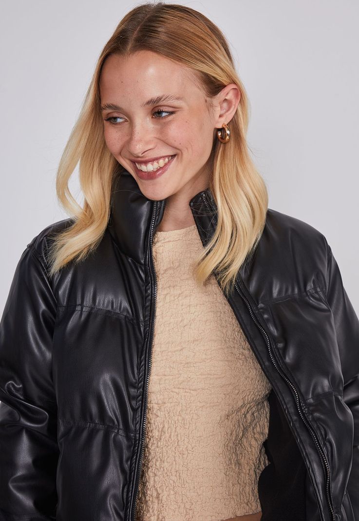 Chaqueta Mujer Puffa Negro Sioux-1