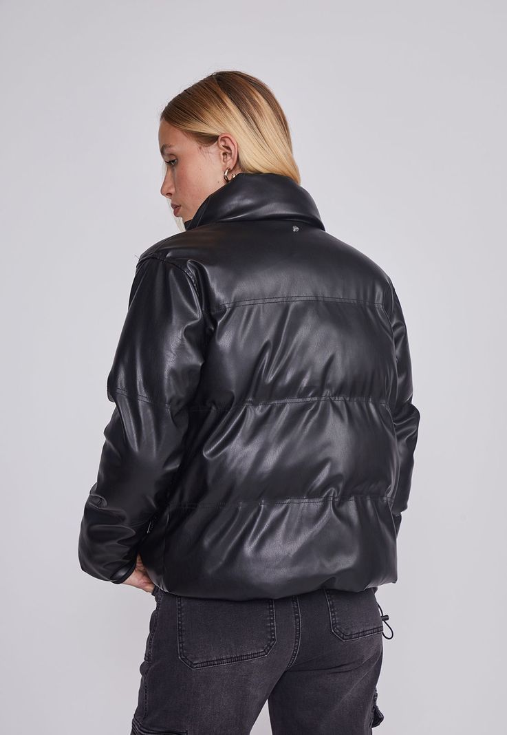 Chaqueta Mujer Puffa Negro Sioux-2