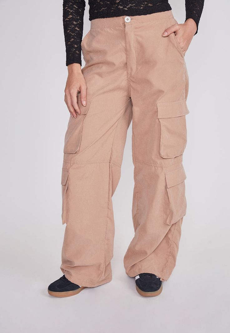 Pantalon Mujer Cargo Basta Cafe Sioux-1