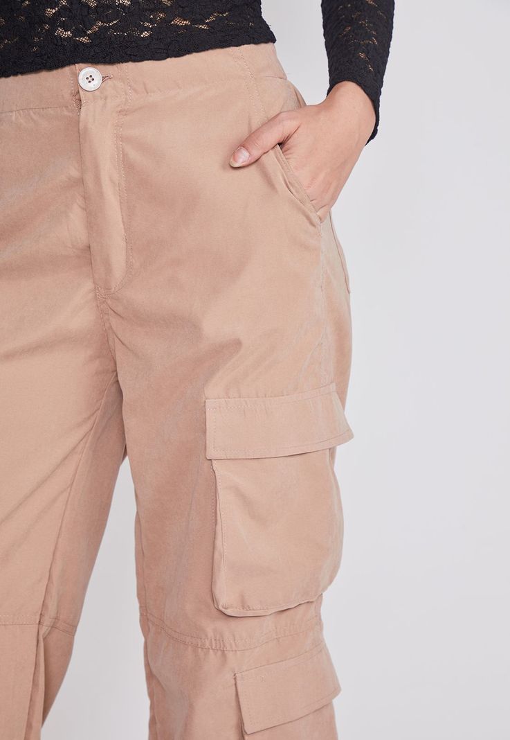 Pantalon Mujer Cargo Basta Cafe Sioux-2