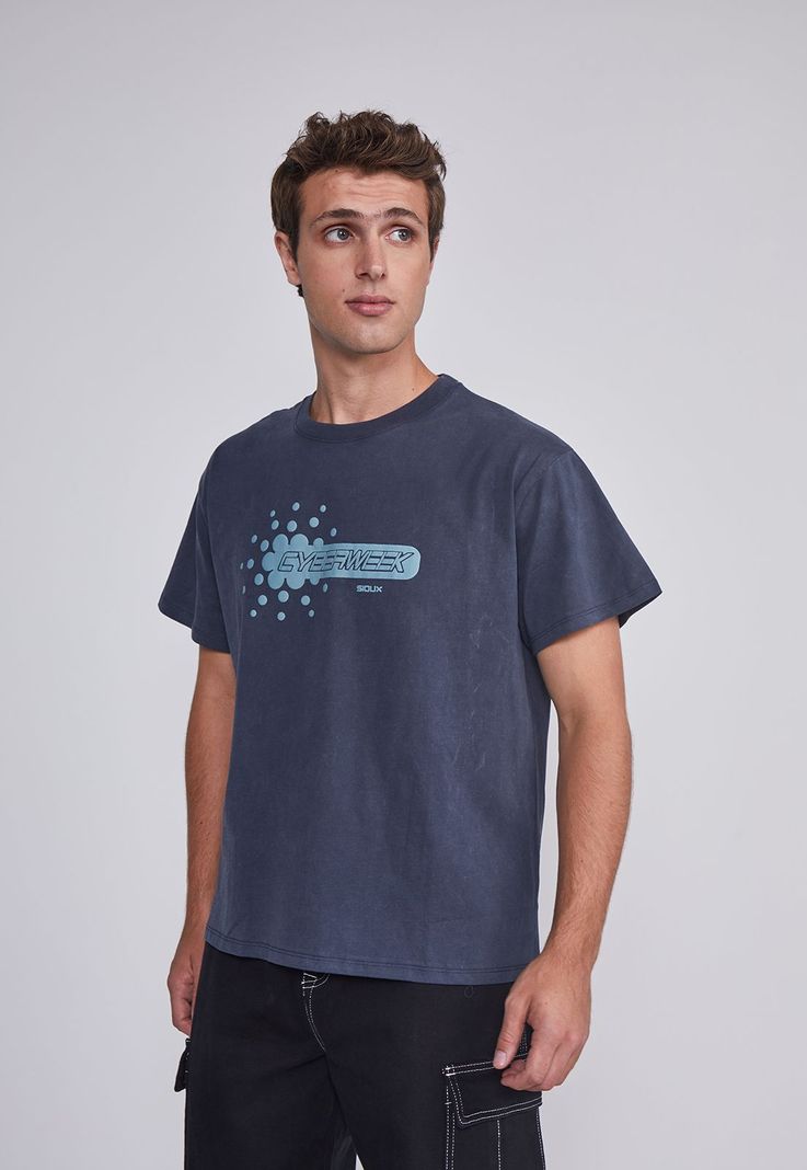Polera Hombre Cyberweek Azul Sioux-0