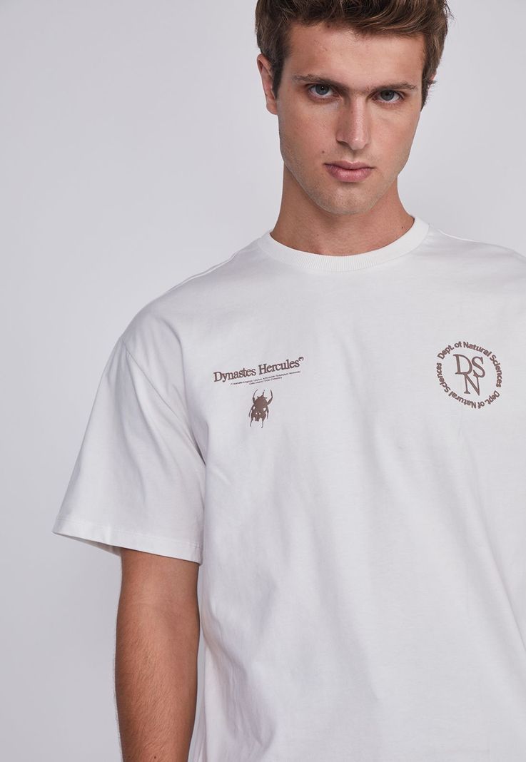 Polera Hombre Bicho Espalda Blanco Sioux-1