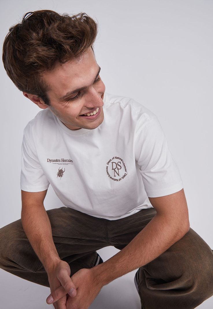 Polera Hombre Bicho Espalda Blanco Sioux-2