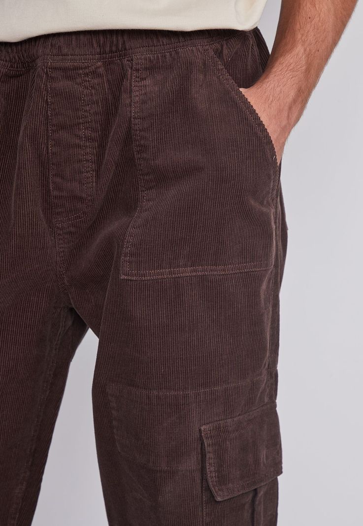 Pantalon Hombre Cargo Cotele Cafe Sioux-2