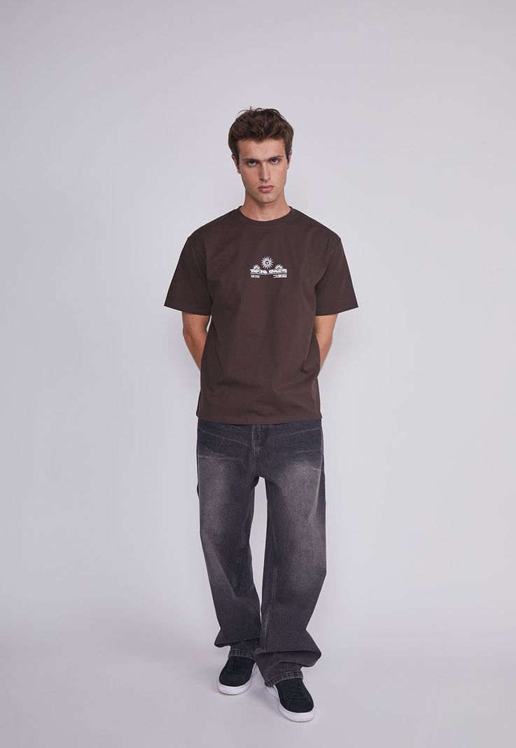 Polera Hombre Sol Cafe Sioux-4
