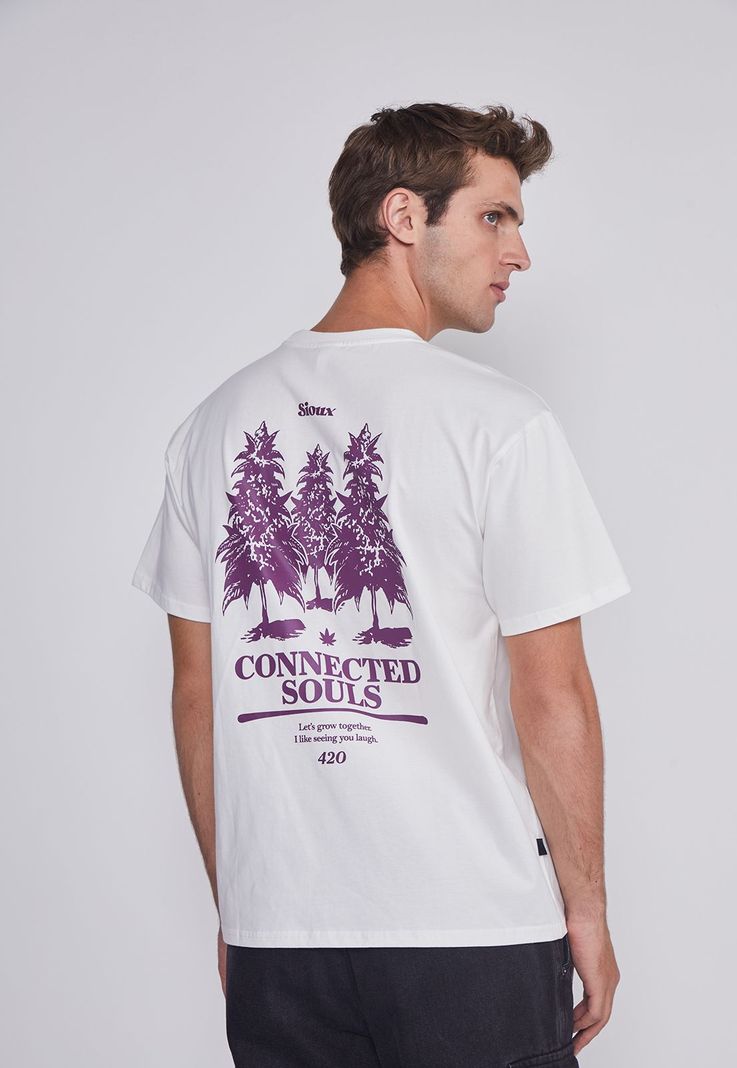Polera Hombre Hojas Crudo Sioux-2