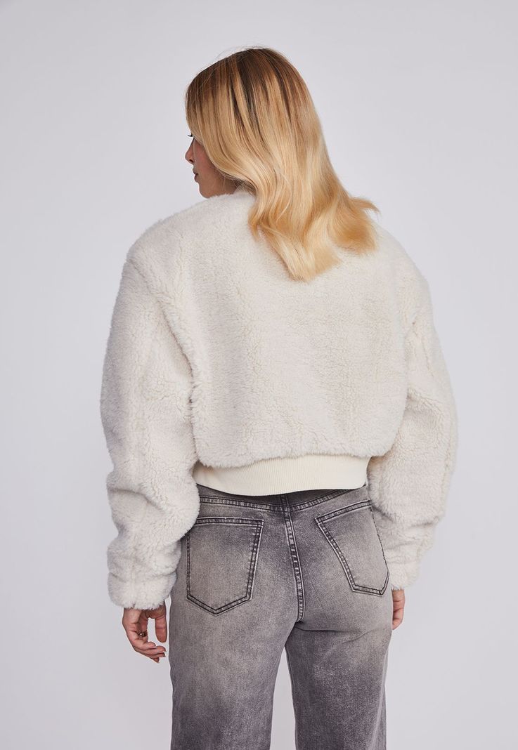 Chaqueta Mujer Bomber Crudo Sioux-3