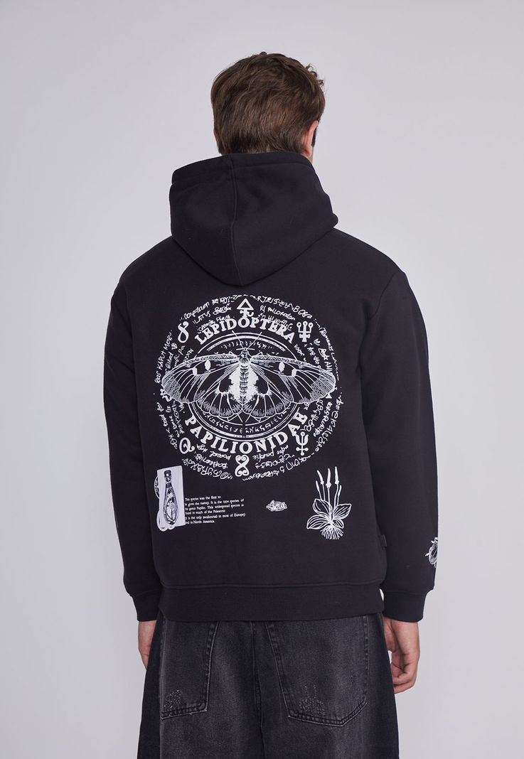 Poleron Hombre Mariposa Negro Sioux-3