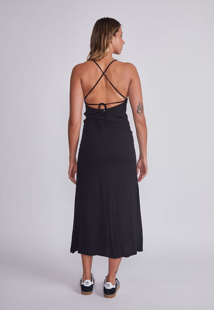 Vestido Mujer Negro Wild Tiritas Sioux-4