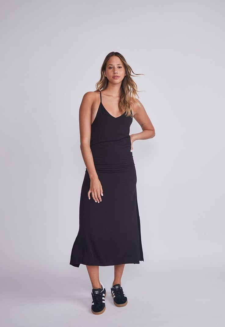Vestido Mujer Negro Wild Tiritas Sioux-5