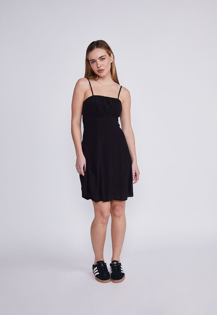 Vestido Mujer Negro Tiritas Sioux-4