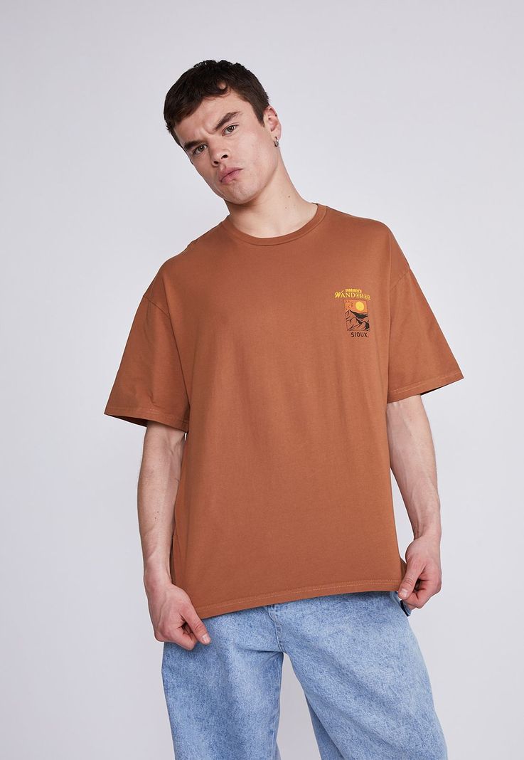Polera Hombre Ladrillo Walk And Xplor Sioux-0