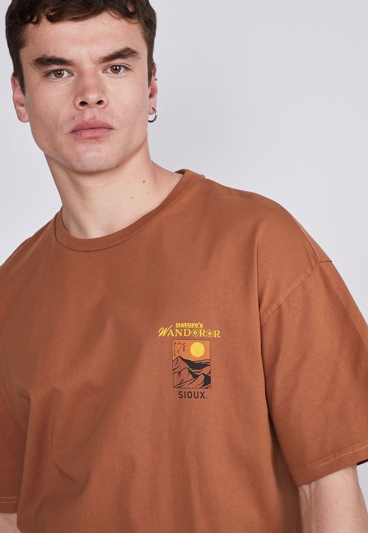 Polera Hombre Ladrillo Walk And Xplor Sioux-1