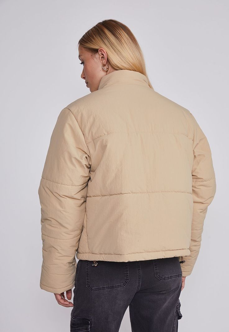 Parka Mujer Puffa Beige Sioux-3