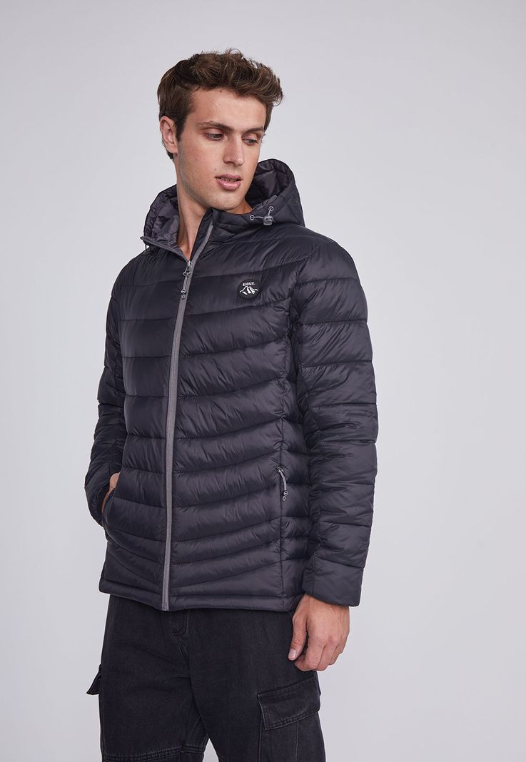 Parka Hombre Basica Regular Negro Sioux-0