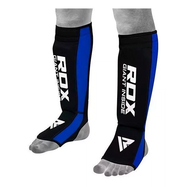 Canilleras RDX  Prene Shin Instep Negro Azul  SGN-T6B
