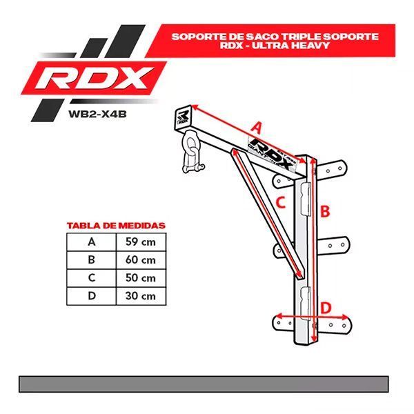 Soporte De Saco Triple Soporte - Rdx - Wb2-x4b-6